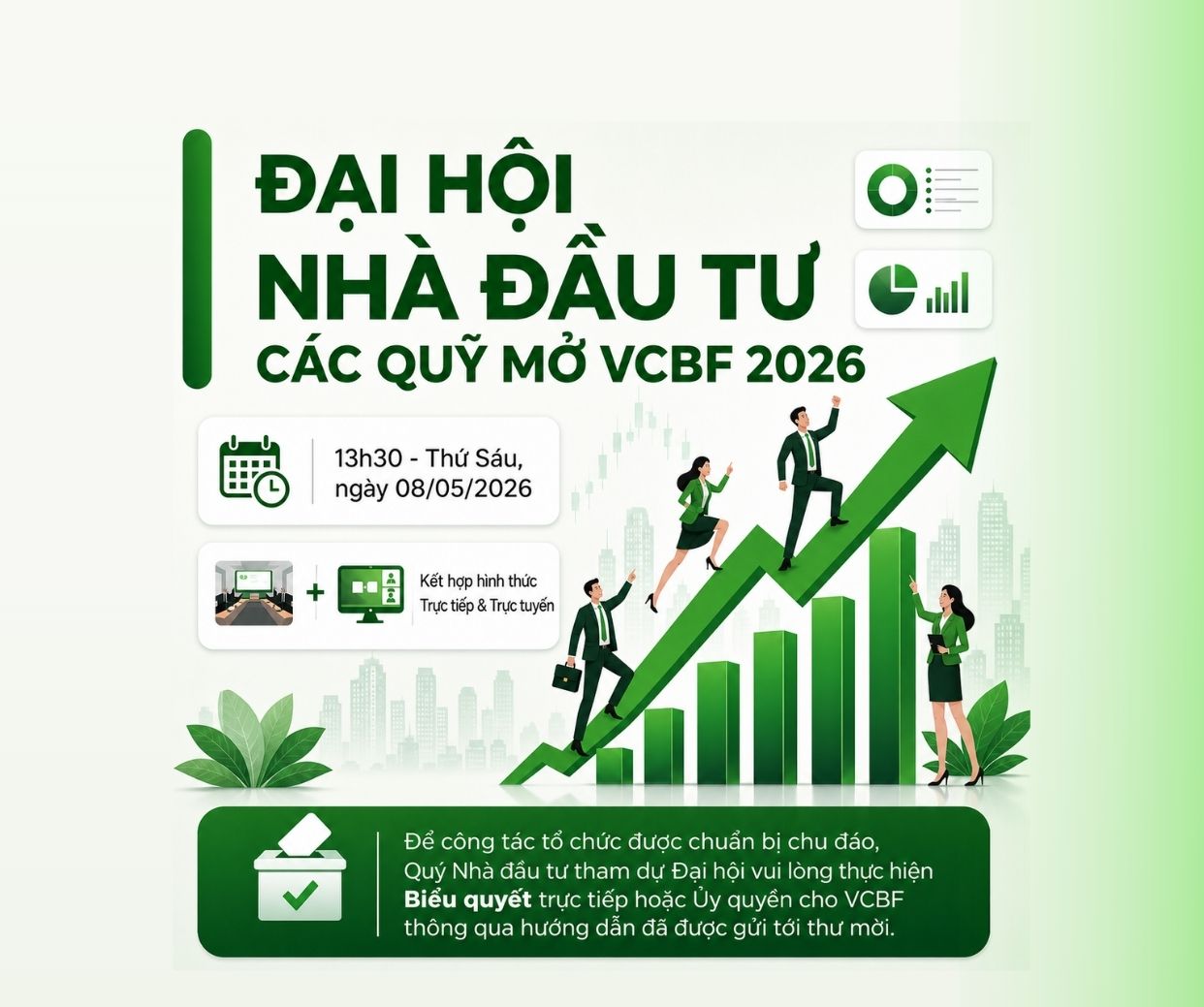 đại hội nhà đầu tư các quỹ mở vcbf 2026