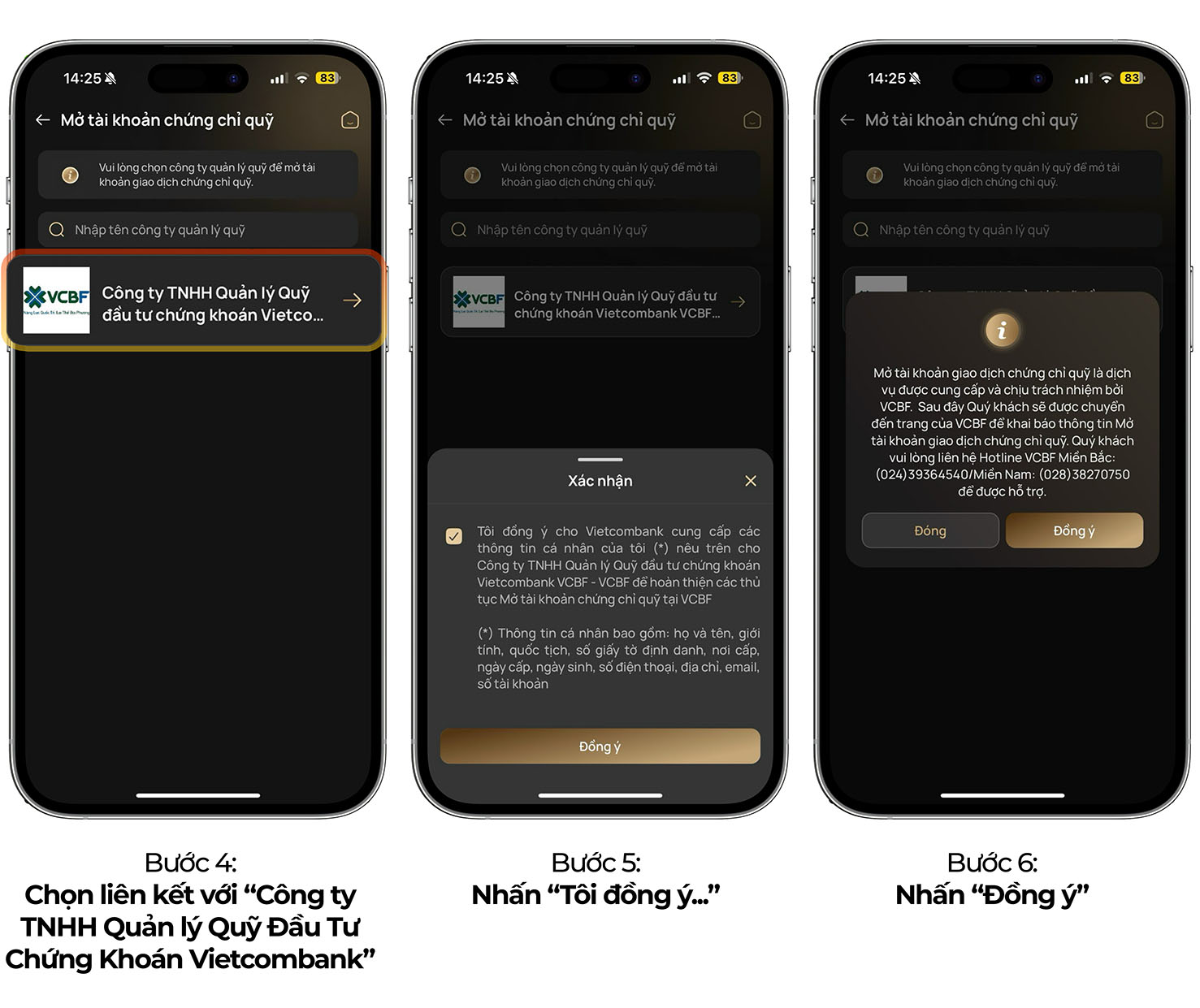 huong dan mo tai khoan chung chi quy vcb digibank 2